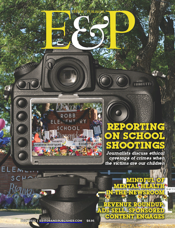 Editor-and-Publisher July 01, 2022 Issue Cover
