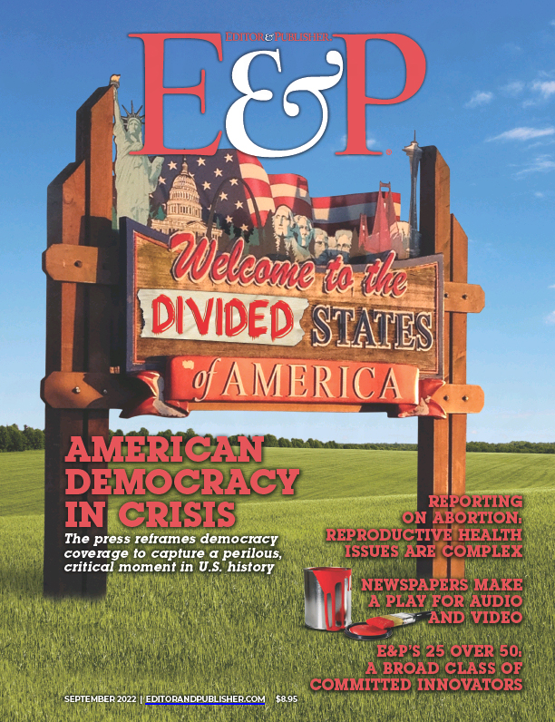 Editor-and-Publisher September 01, 2022 Issue Cover