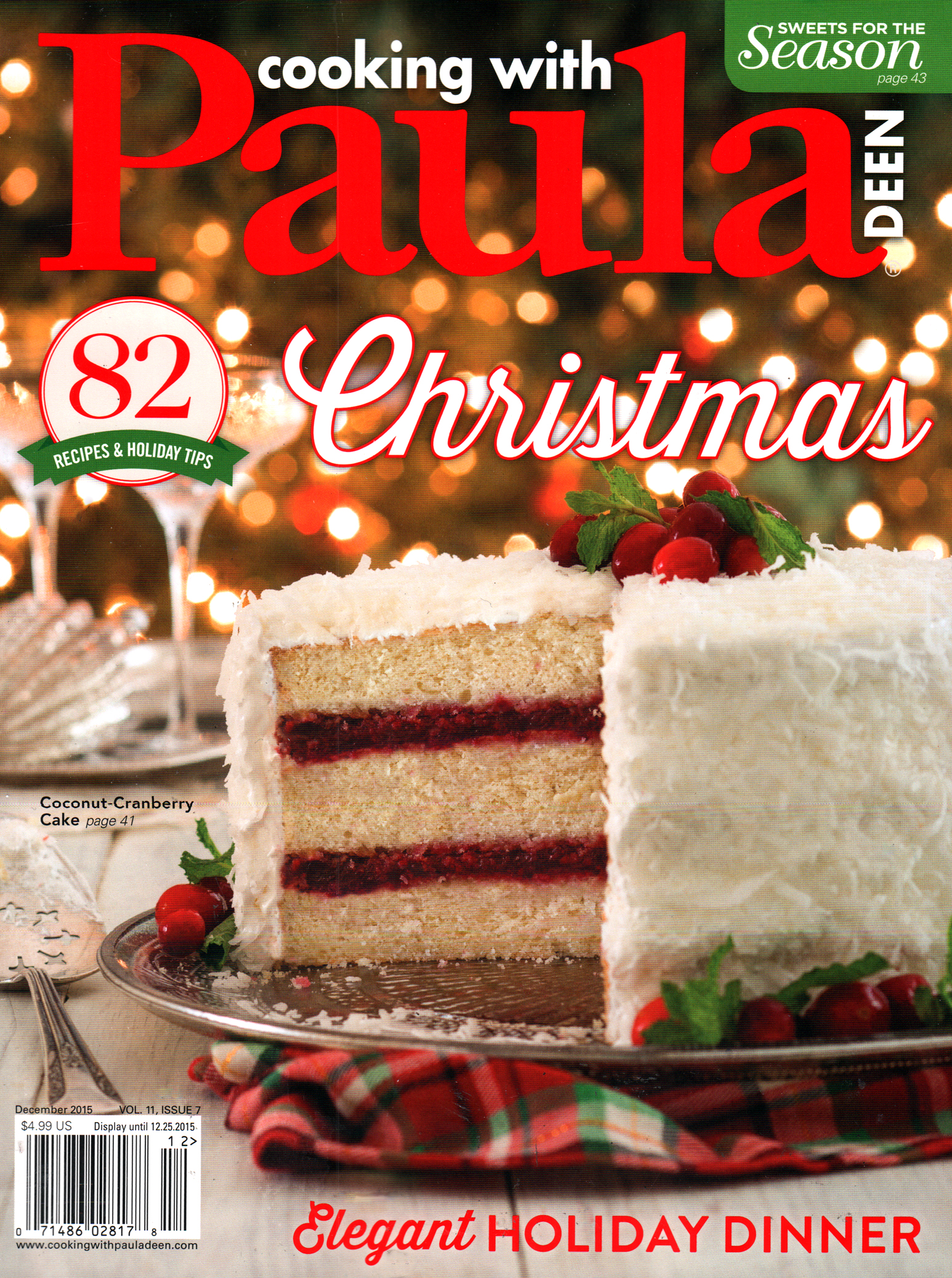 Cooking-With-Paula-Deen December 01, 2015 Issue Cover