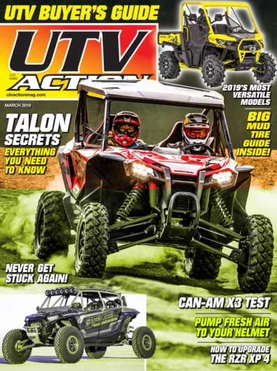 UTV Action March 01, 2019 Issue Cover