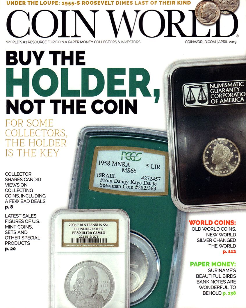 Coin-World-Monthly April 01, 2019 Issue Cover