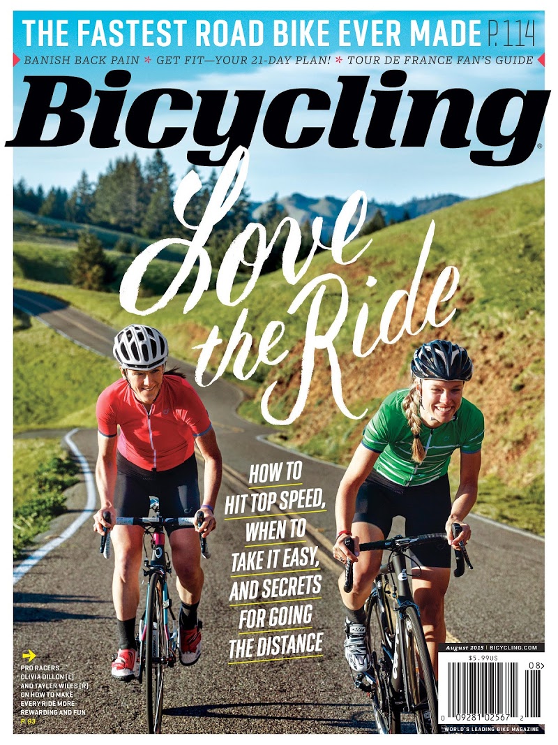 Bicycling August 01, 2015 Issue Cover