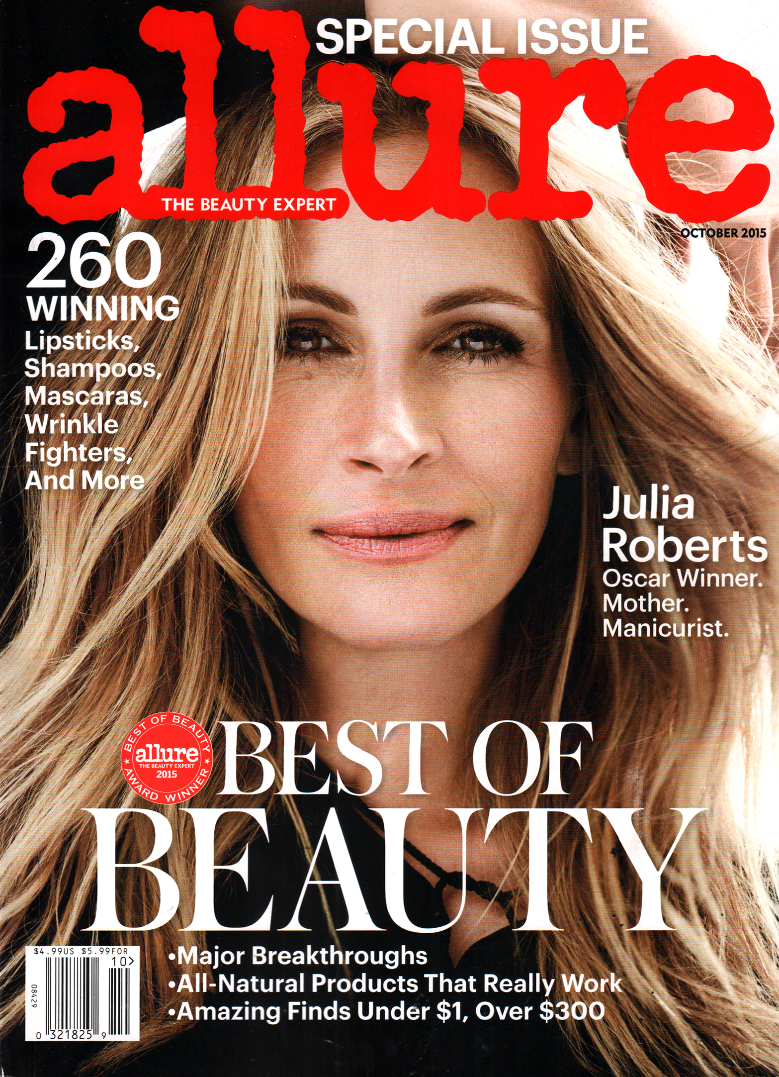 Allure October 01, 2015 Issue Cover