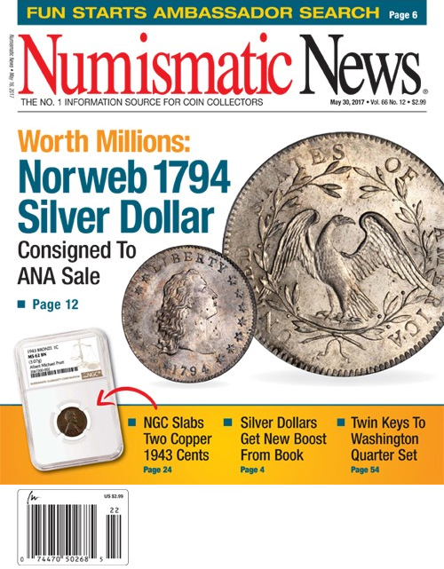 Numismatic-News May 30, 2017 Issue Cover