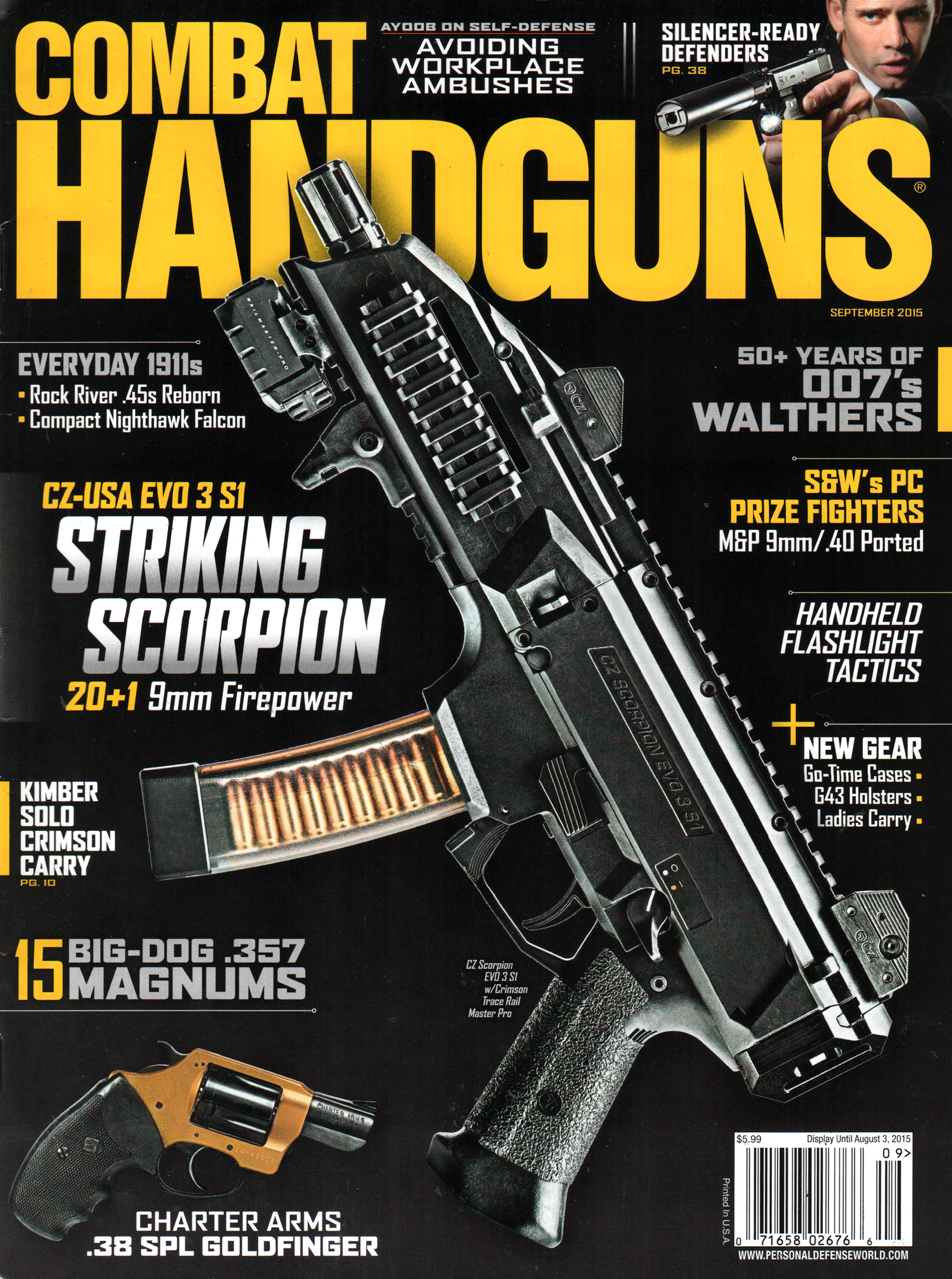 Combat-Handguns September 01, 2015 Issue Cover