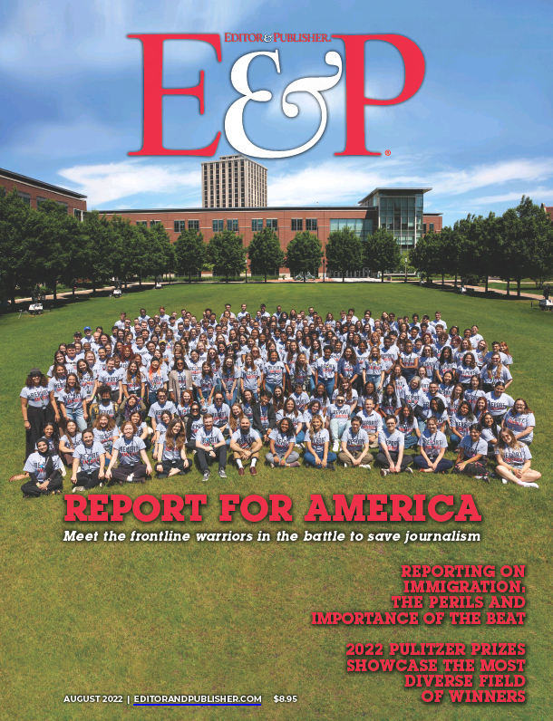 Editor-and-Publisher August 01, 2022 Issue Cover
