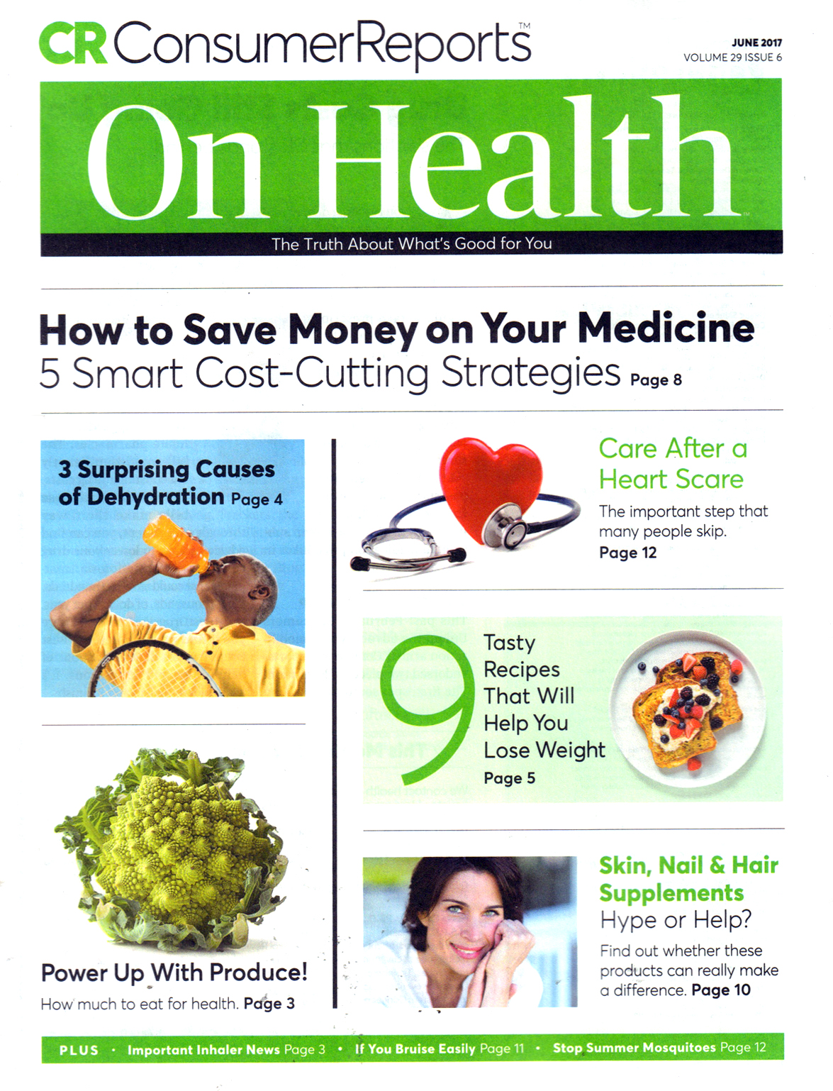 Consumer-Reports-On-Health June 01, 2017 Issue Cover