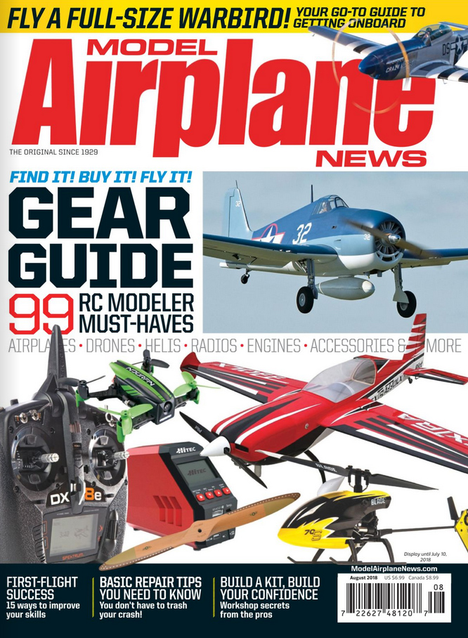 Model-Airplane-News August 01, 2018 Issue Cover