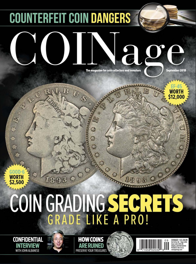 Coinage September 01, 2018 Issue Cover