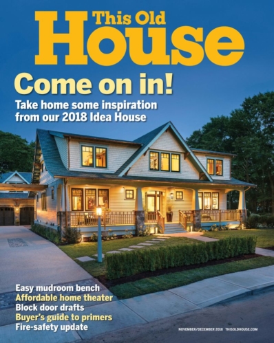 This Old House November 01, 2018 Issue Cover