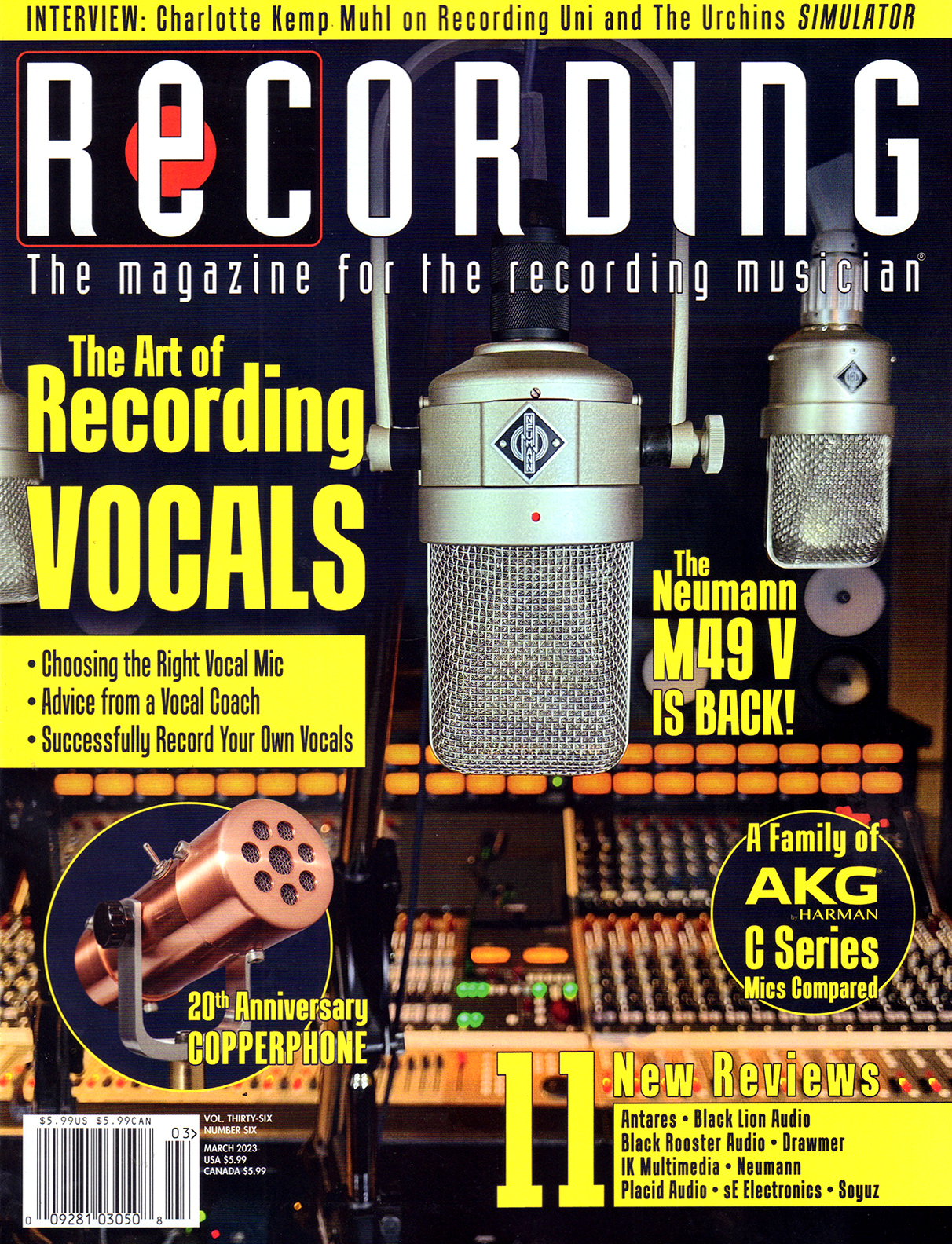 Recording-Magazine March 01, 2023 Issue Cover