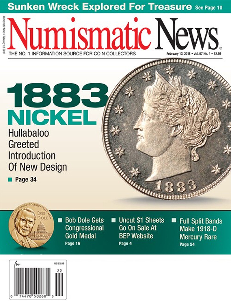 Numismatic-News February 13, 2018 Issue Cover