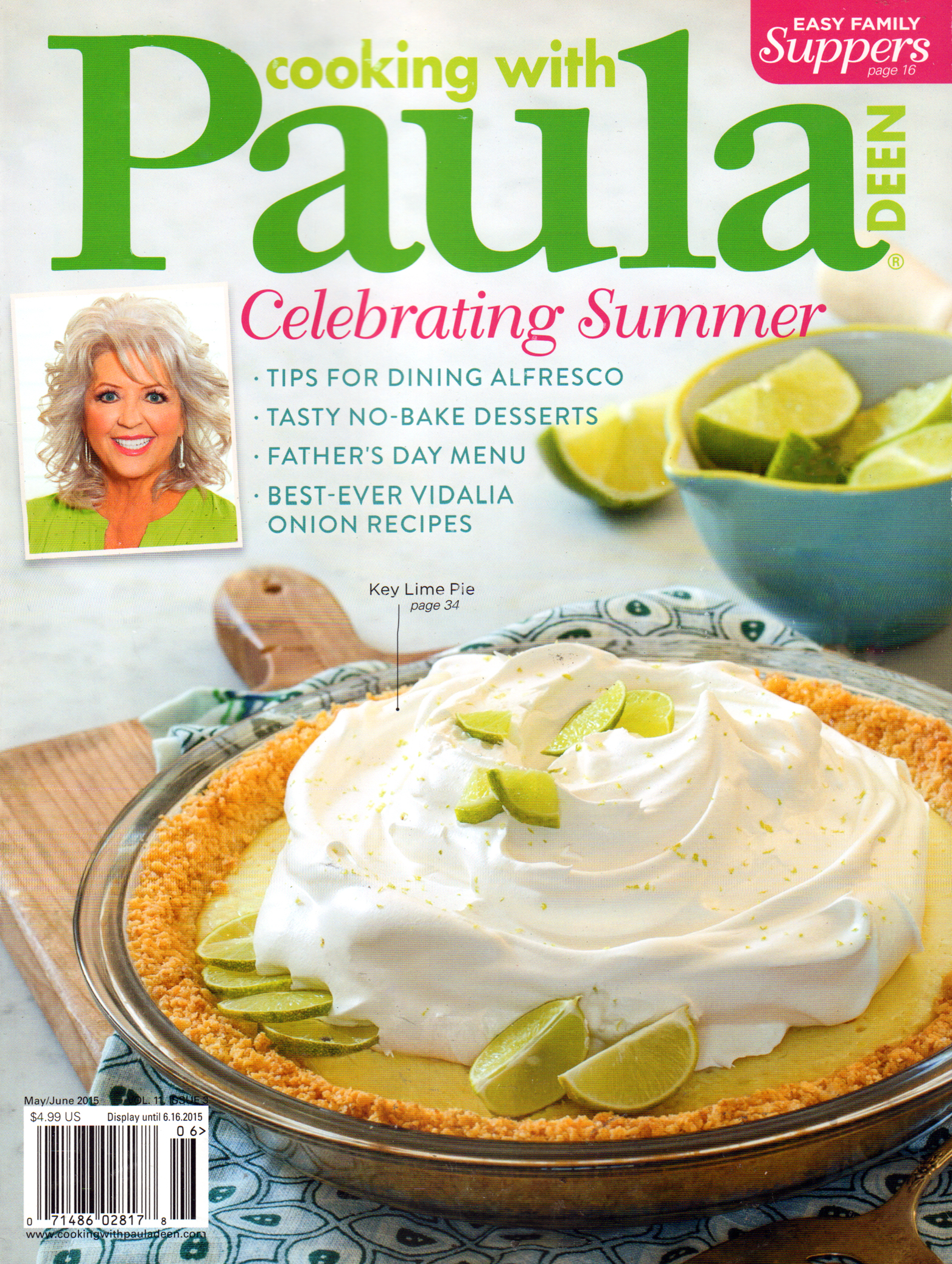 Cooking-With-Paula-Deen May 01, 2015 Issue Cover