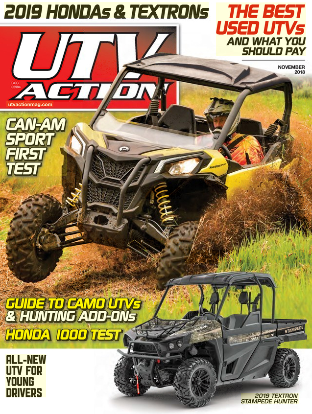 UTV-Action November 01, 2018 Issue Cover