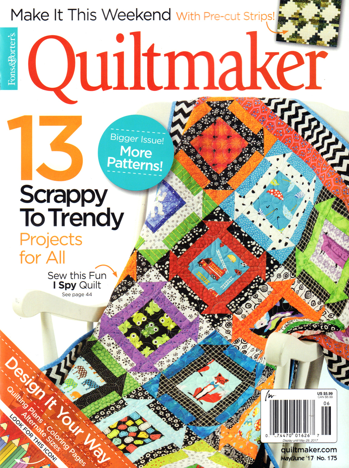 Quiltmaker May 01, 2017 Issue Cover