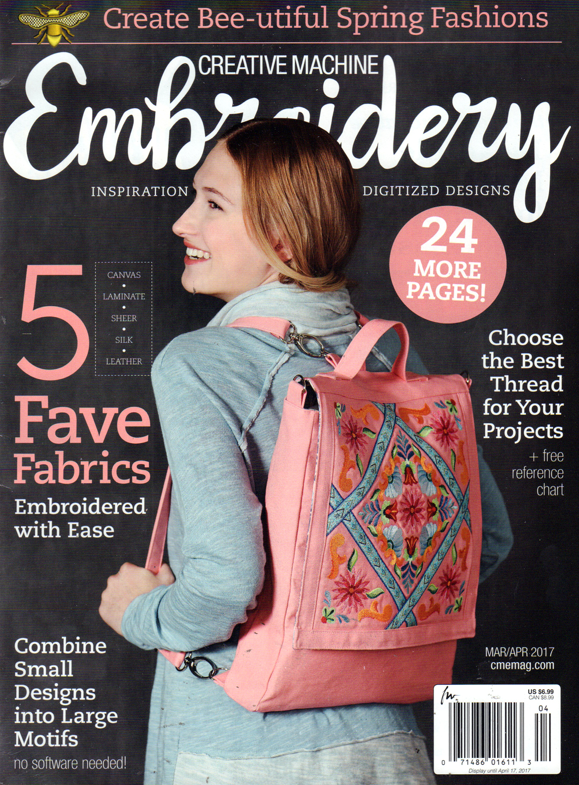 Creative-Machine-Embroidery March 01, 2017 Issue Cover