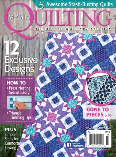 McCall's Quilting January 01, 2017 Issue Cover