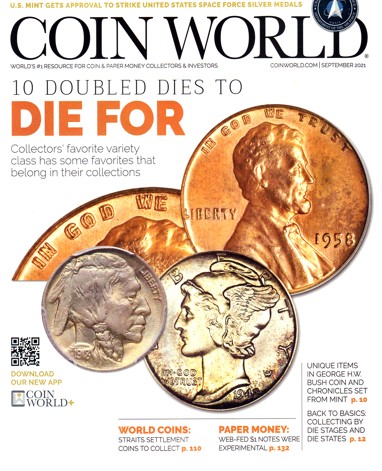 Coin-World-Weekly September 01, 2021 Issue Cover