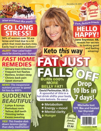 First for Women December 30, 2019 Issue Cover