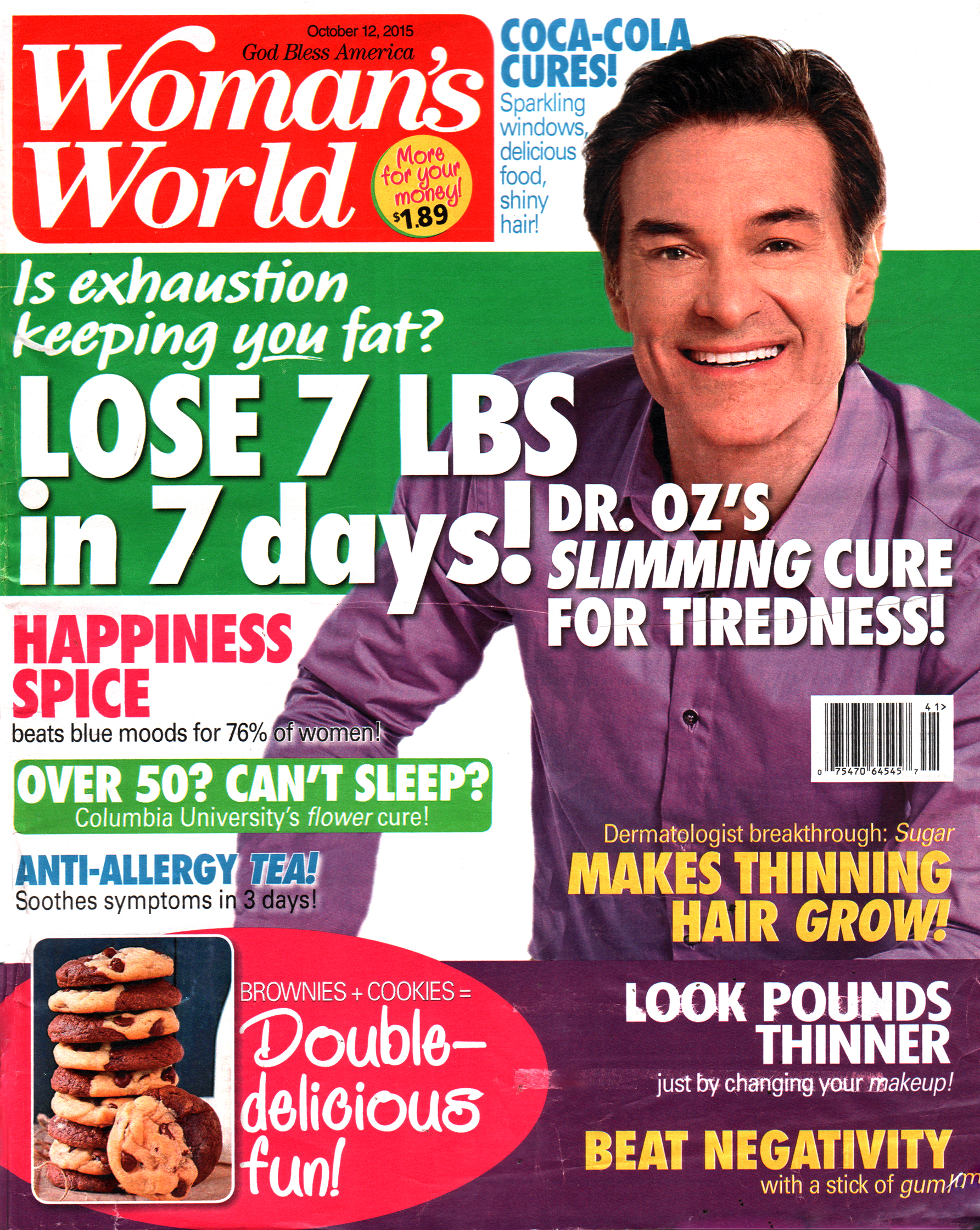 Womans-World October 12, 2015 Issue Cover