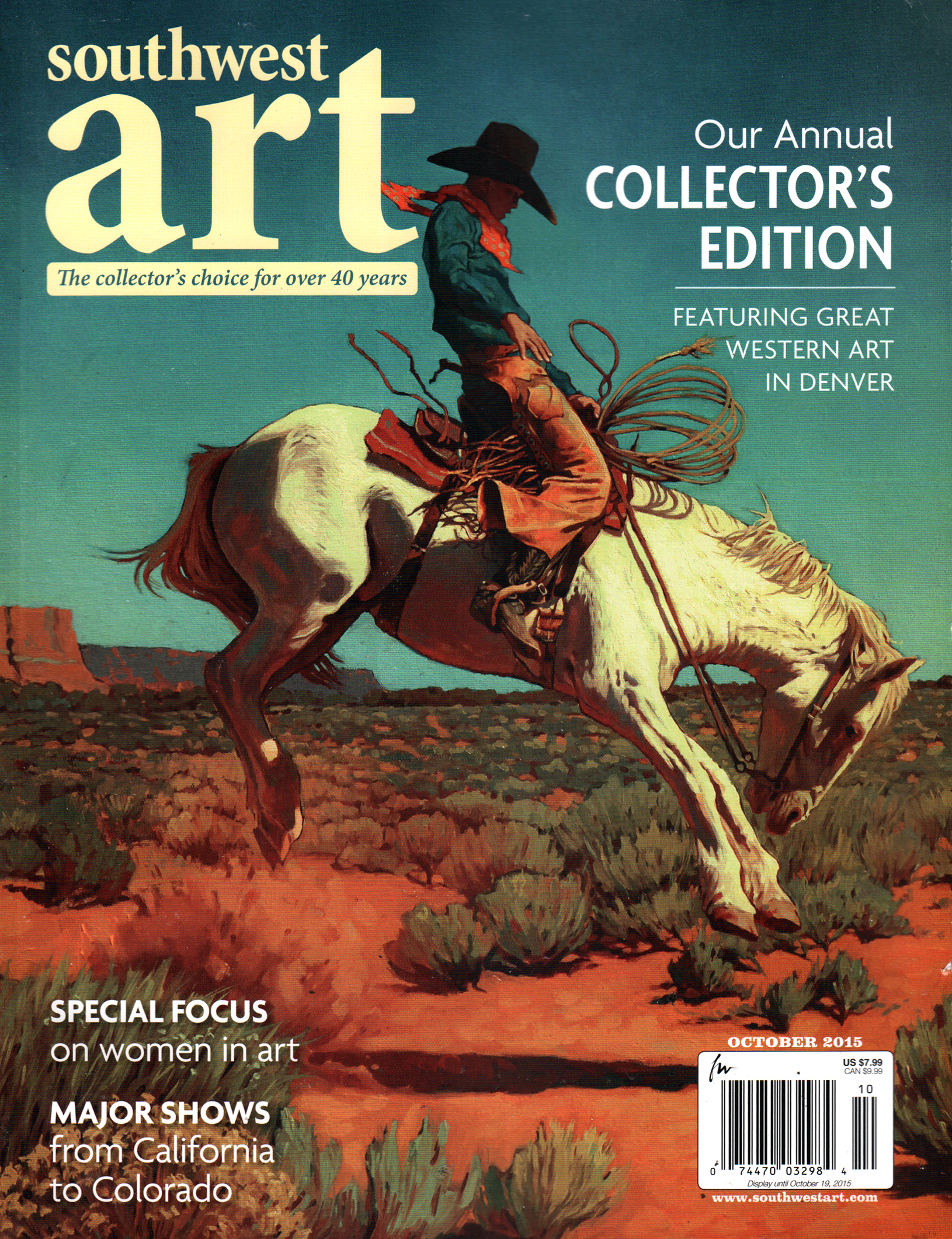 Southwest-Art October 01, 2015 Issue Cover