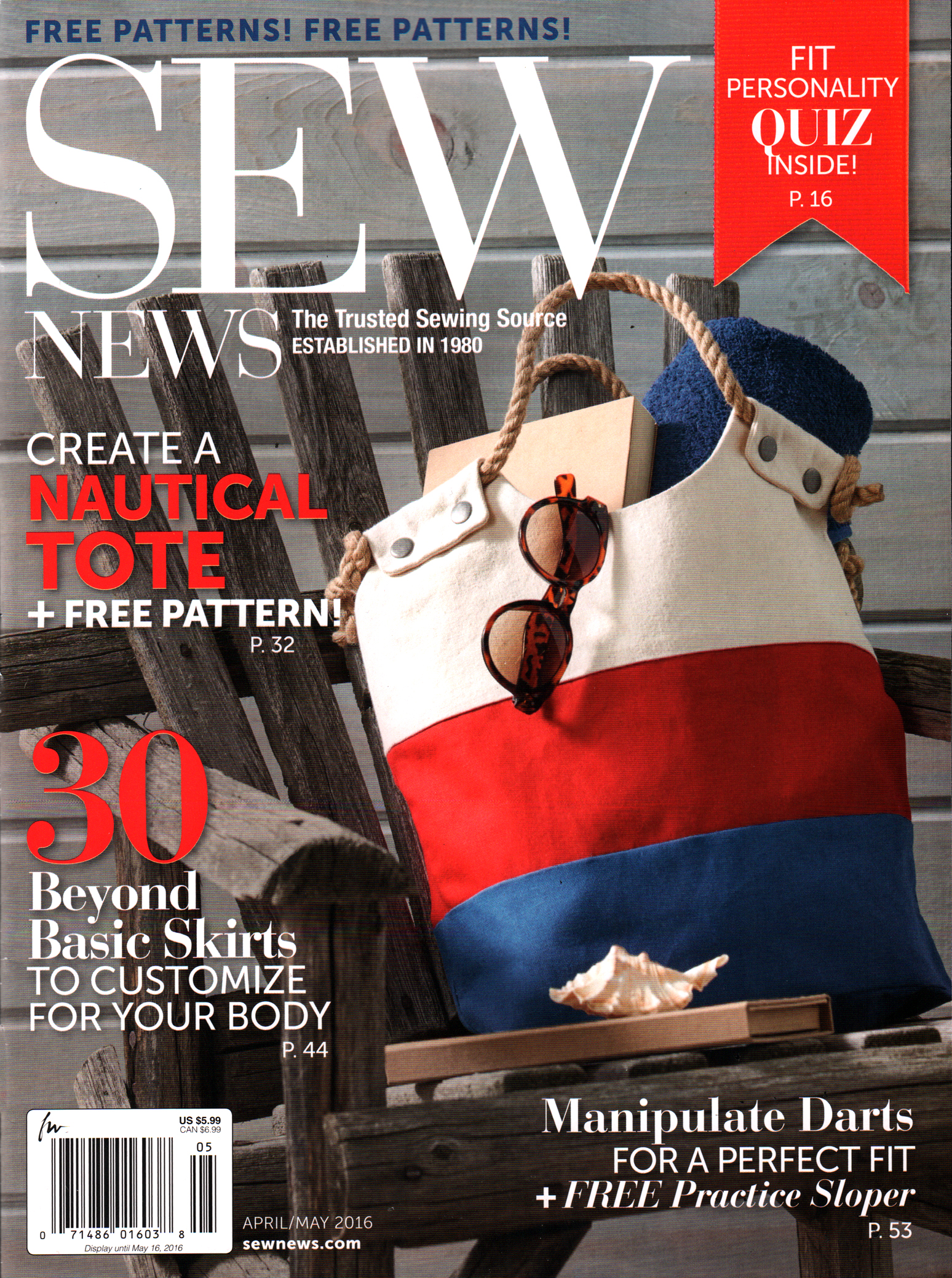Sew-News April 01, 2016 Issue Cover