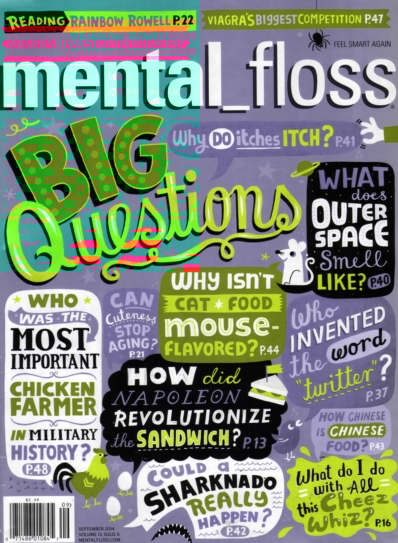 Mental Floss September 01, 2014 Issue Cover