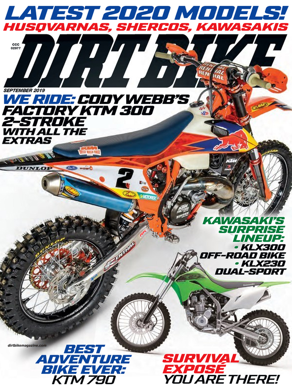 Dirt-Bike September 01, 2019 Issue Cover