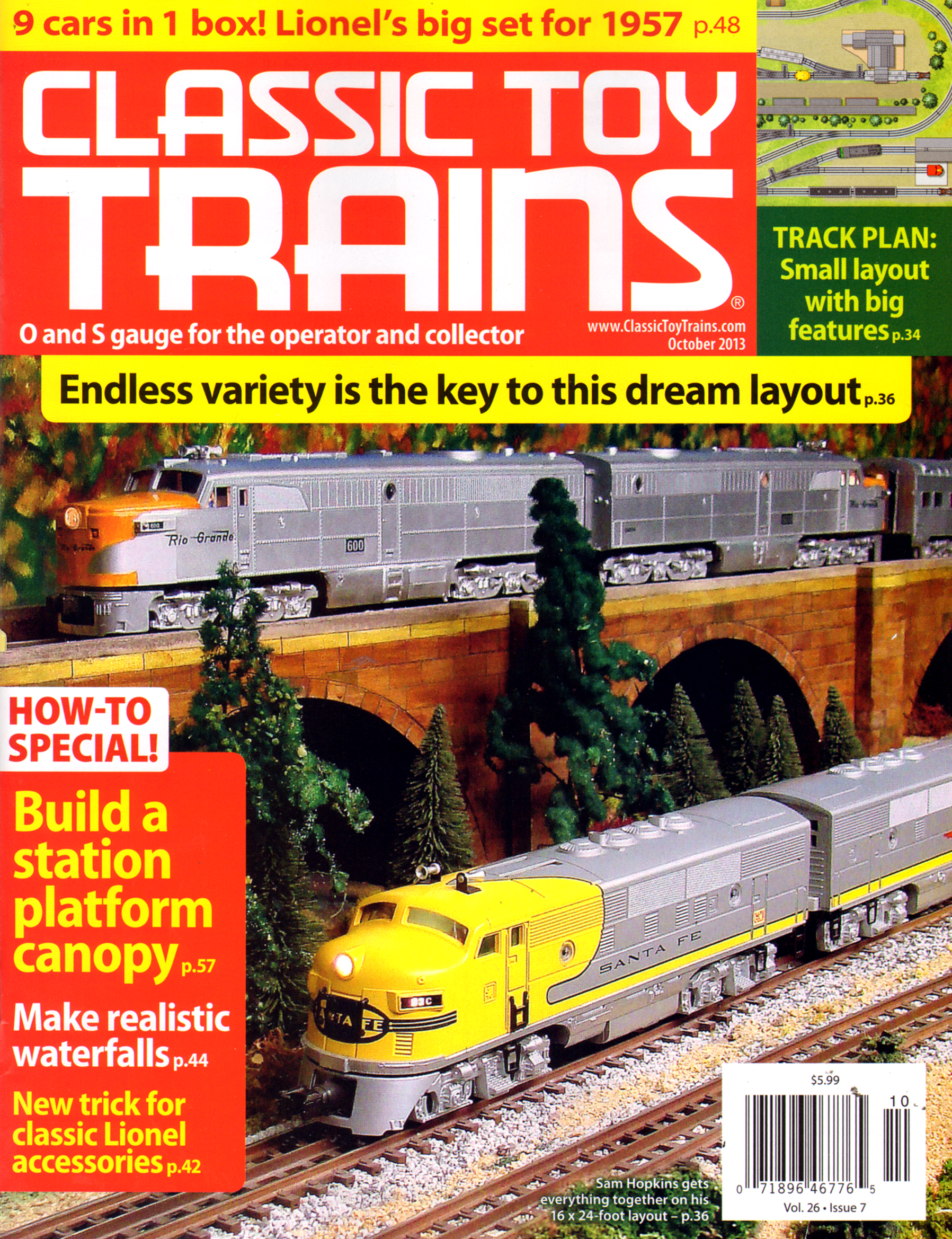 Classic-Toy-Trains October 01, 2013 Issue Cover