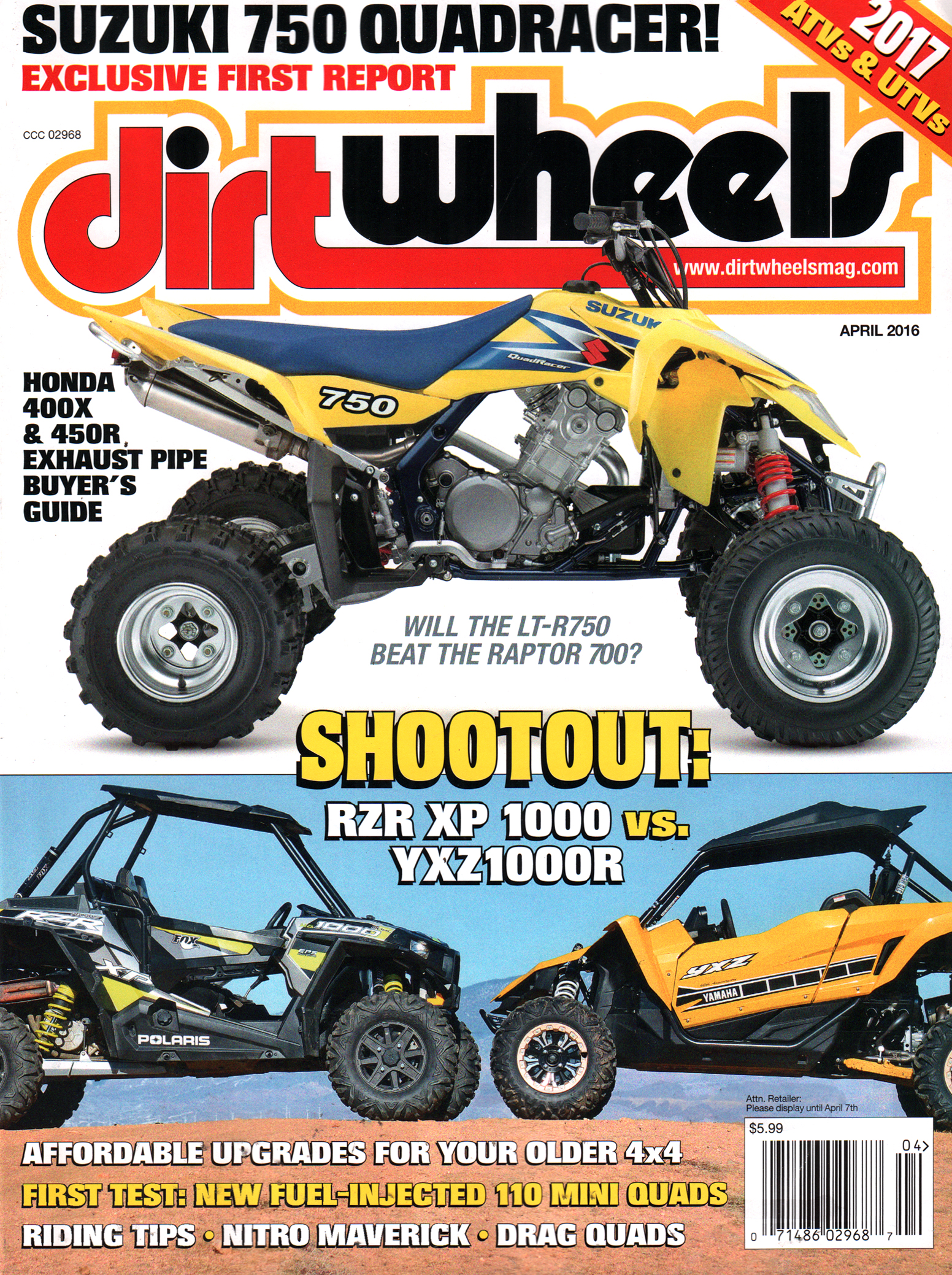 Dirt-Wheels April 01, 2016 Issue Cover