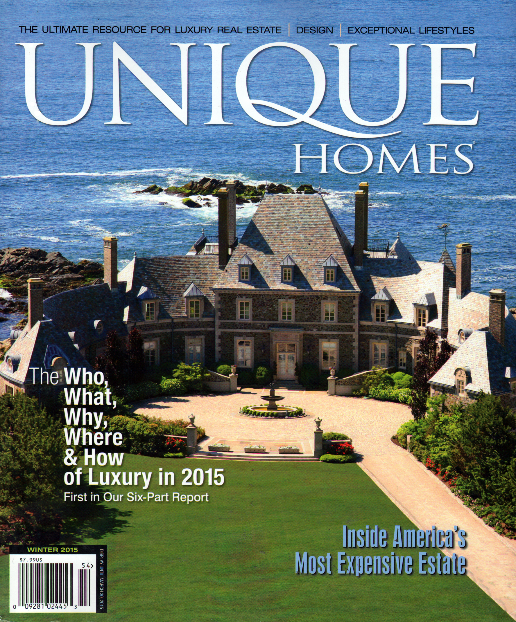 Unique-Homes January 01, 2015 Issue Cover