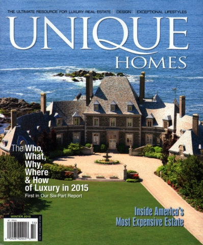 Unique Homes January 01, 2015 Issue Cover