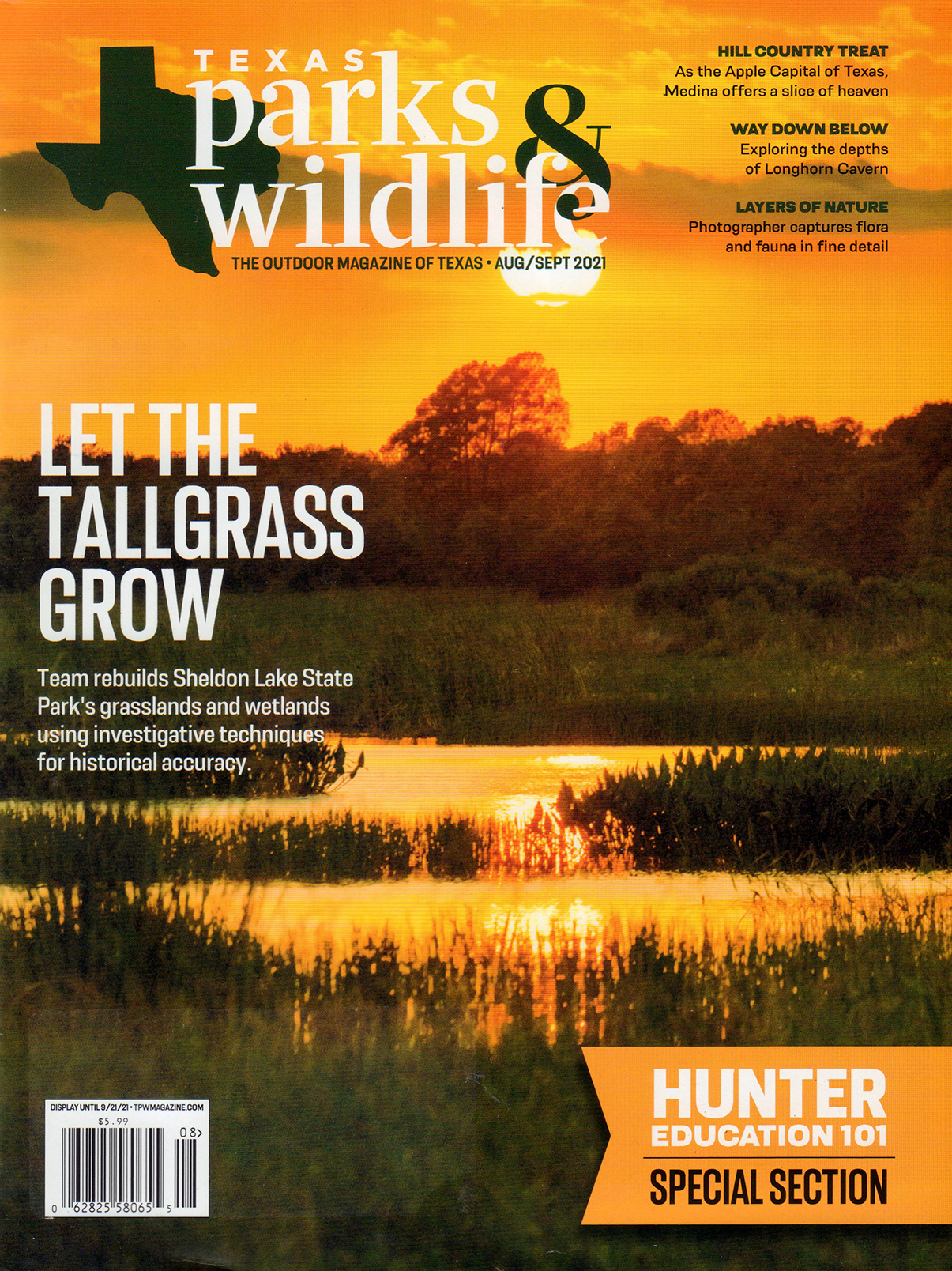 Texas-Parks-and-Wildlife August 01, 2021 Issue Cover