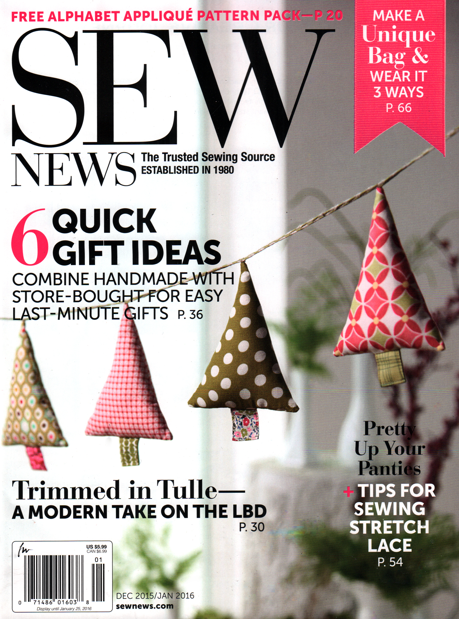Sew-News December 01, 2015 Issue Cover