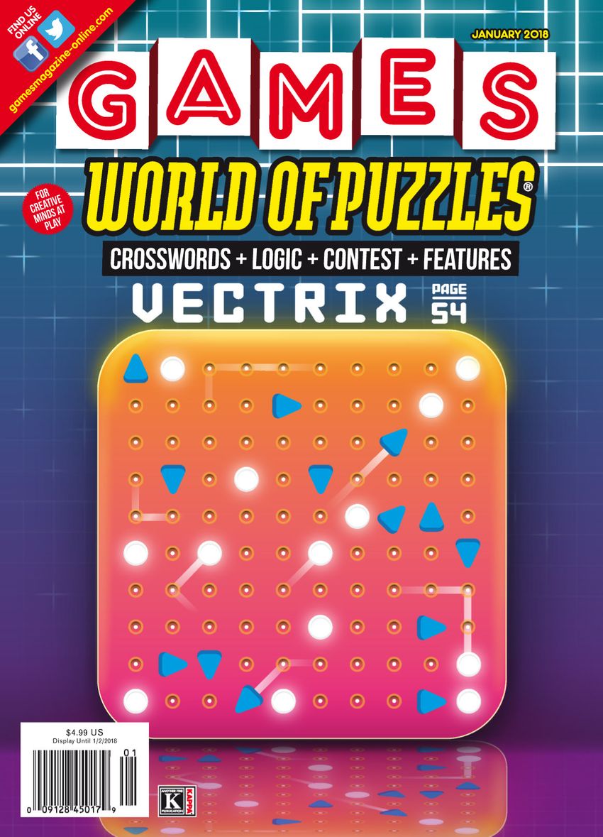 Games-World-of-Puzzles January 01, 2018 Issue Cover