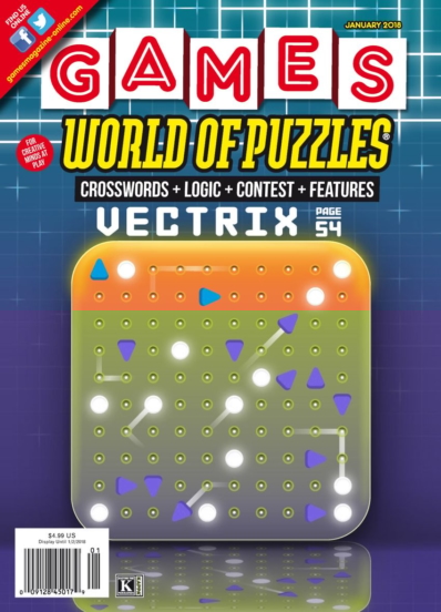 Games World of Puzzles January 01, 2018 Issue Cover