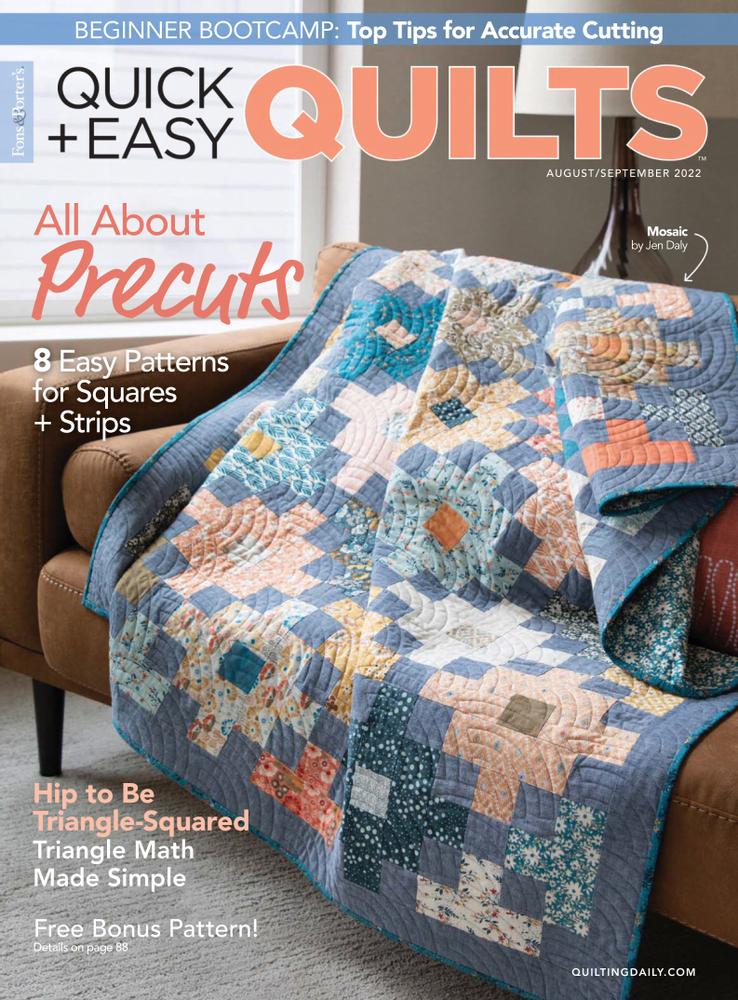 Quick-and-Easy-Quilts August 01, 2022 Issue Cover