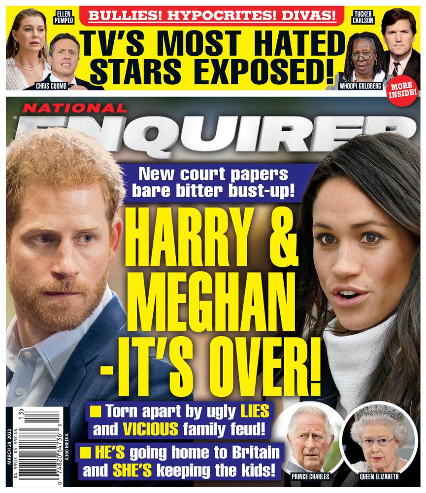 National-Enquirer March 28, 2022 Issue Cover