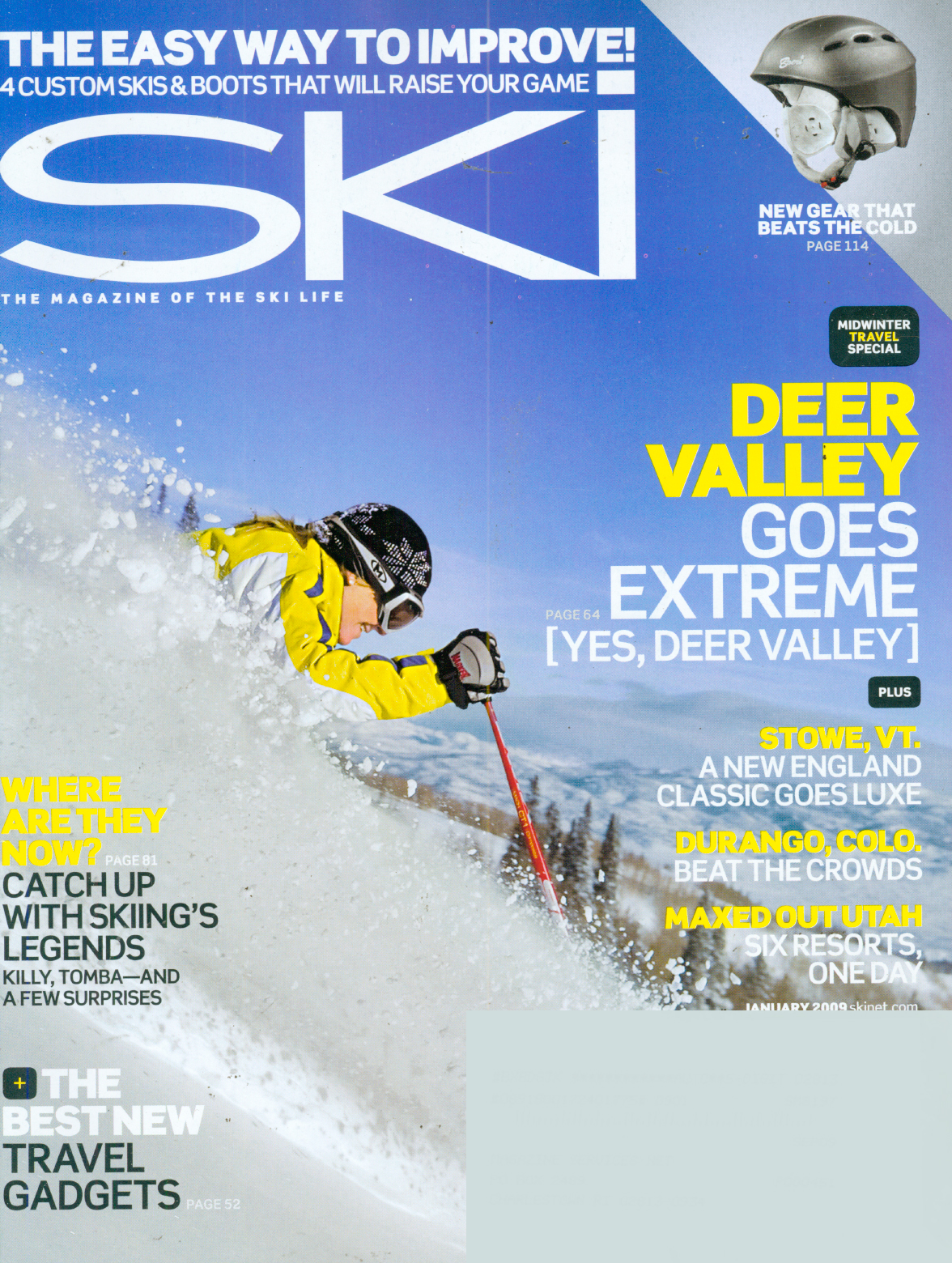 ski January 01, 2009 Issue Cover