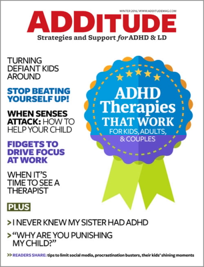 ADDitude December 01, 2016 Issue Cover