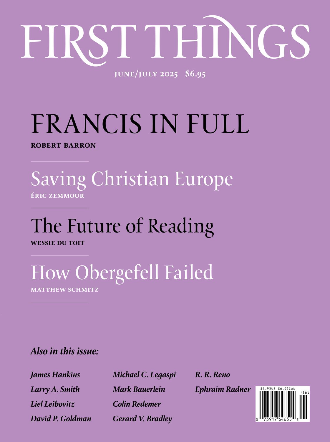 First-Things June 01, 2025 Issue Cover