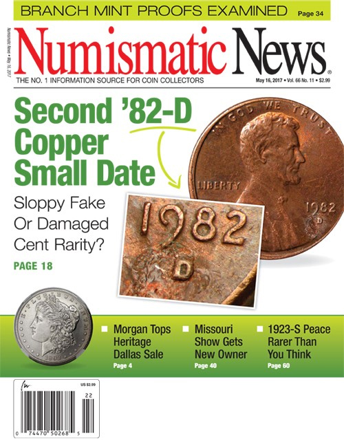 Numismatic-News May 16, 2017 Issue Cover