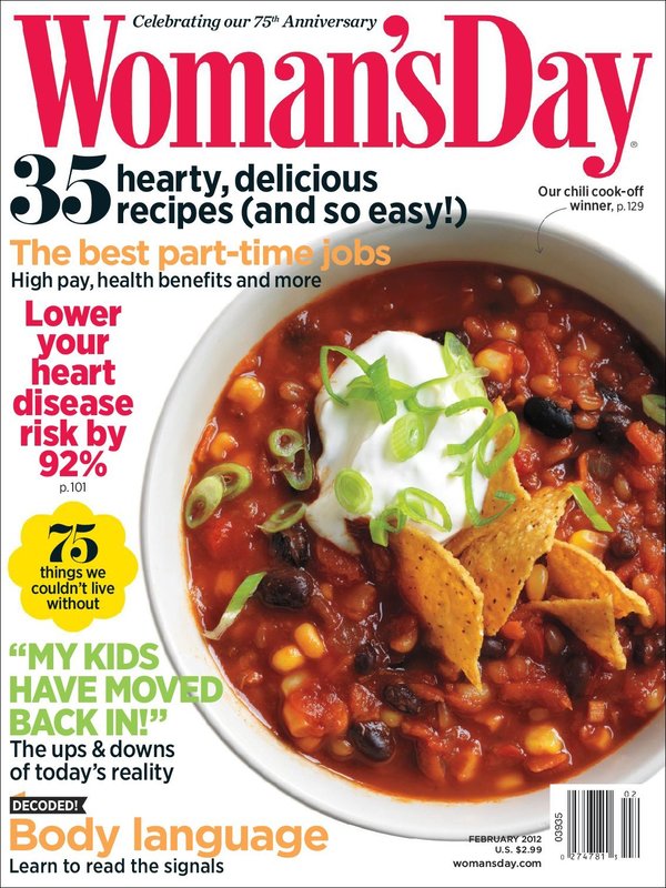 Womans-Day February 01, 2012 Issue Cover