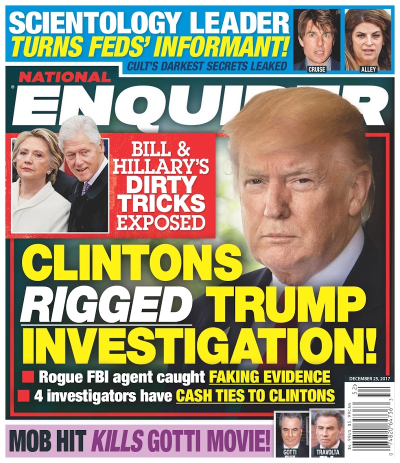 national-enquirer December 25, 2017 Issue Cover