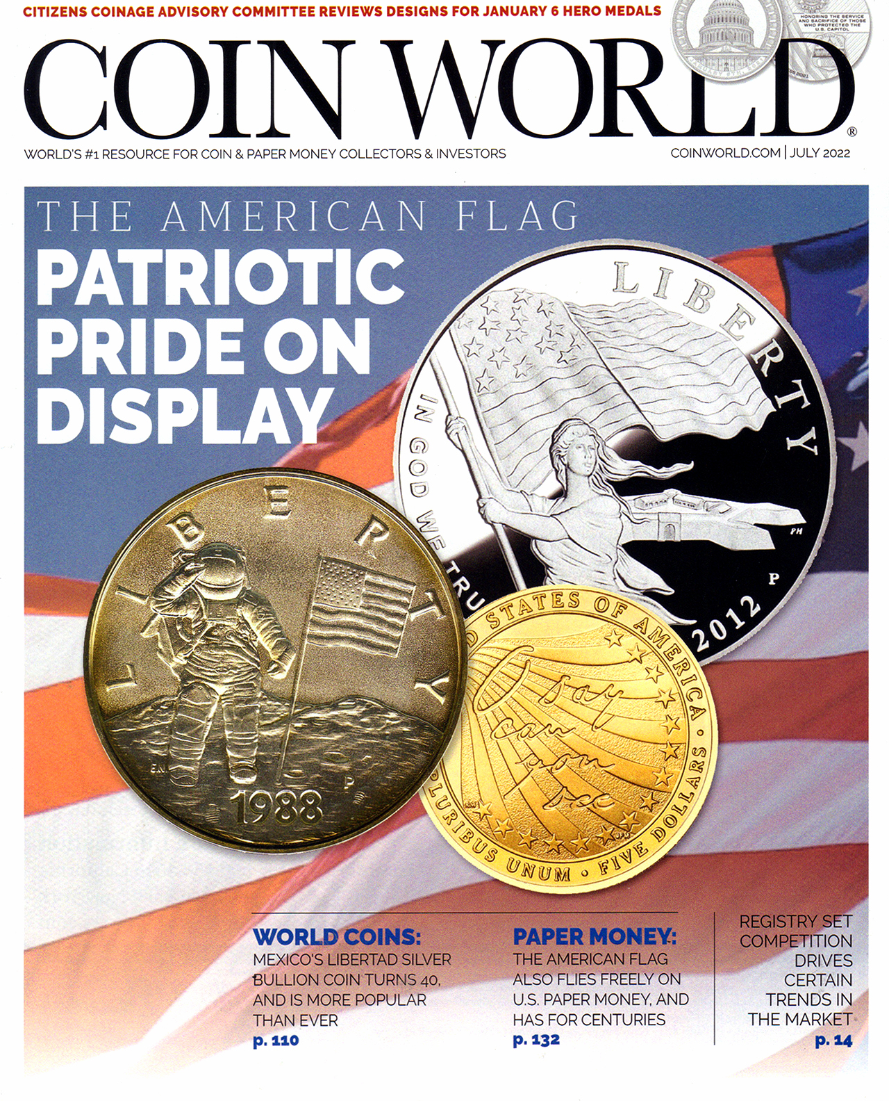 Coin-World-Monthly July 01, 2022 Issue Cover