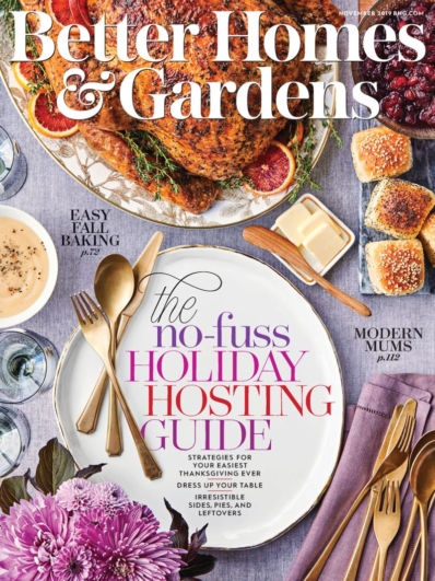 Better Homes & Gardens November 01, 2019 Issue Cover
