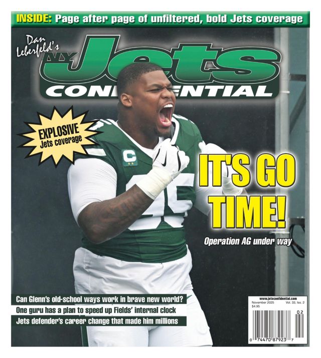 Jets-Confidential November 01, 2025 Issue Cover