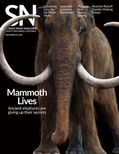 Science News November 24, 2018 Issue Cover