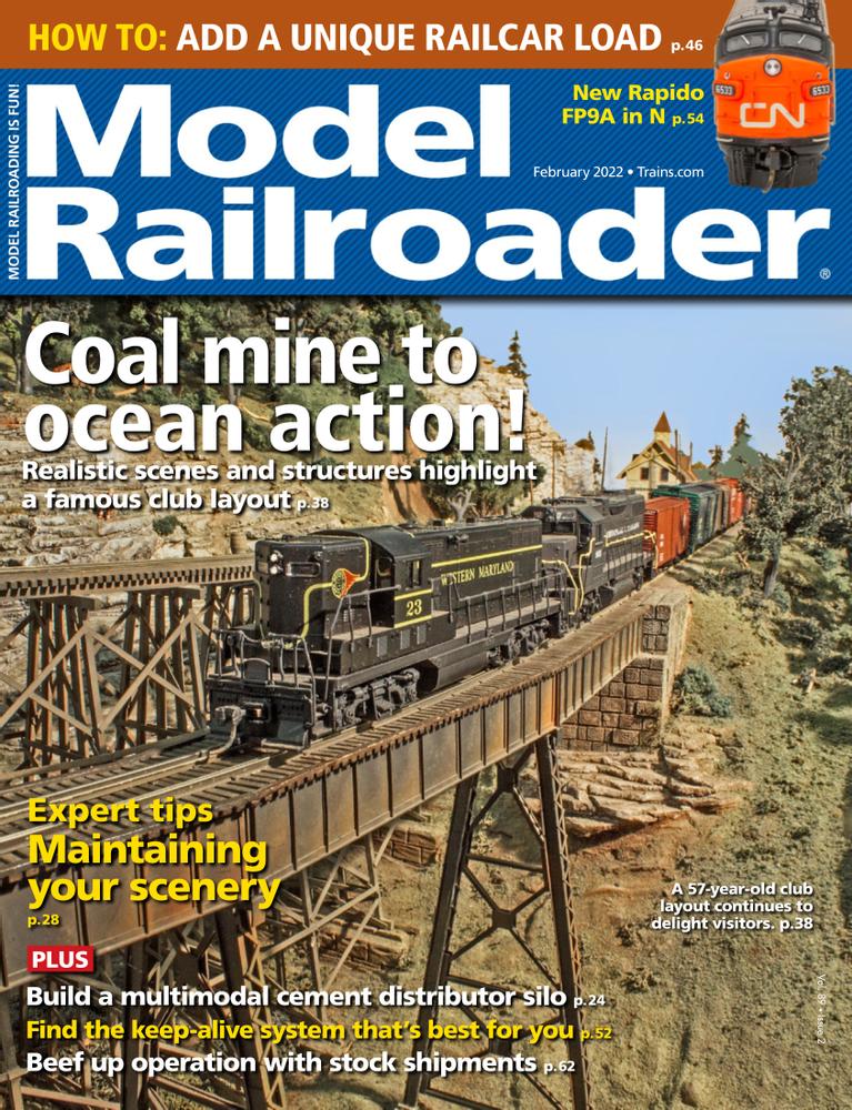 model-railroader February 01, 2022 Issue Cover