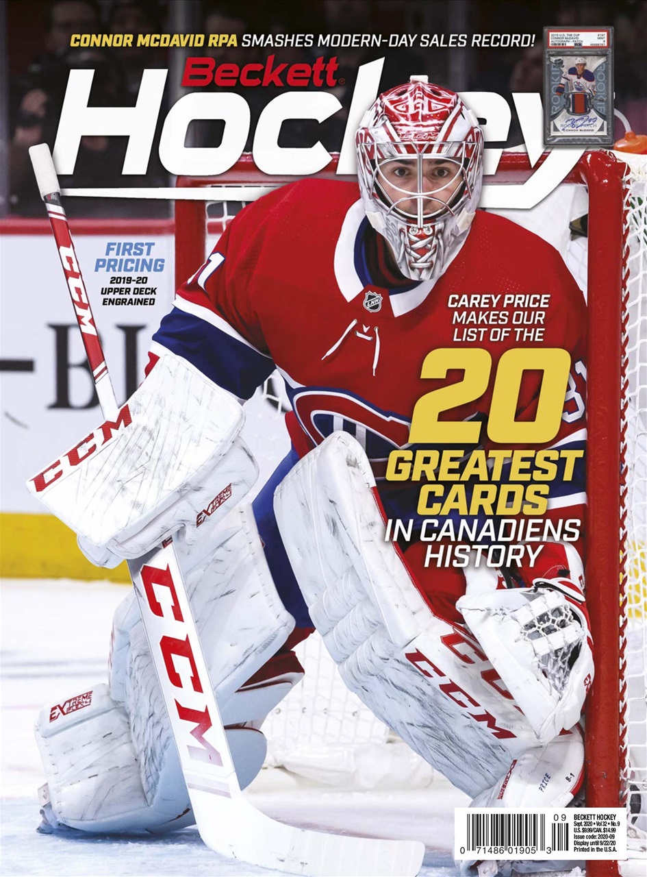 Beckett-Hockey September 01, 2020 Issue Cover